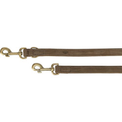 Vodítko PURE kožené nastavitelné, hnědá