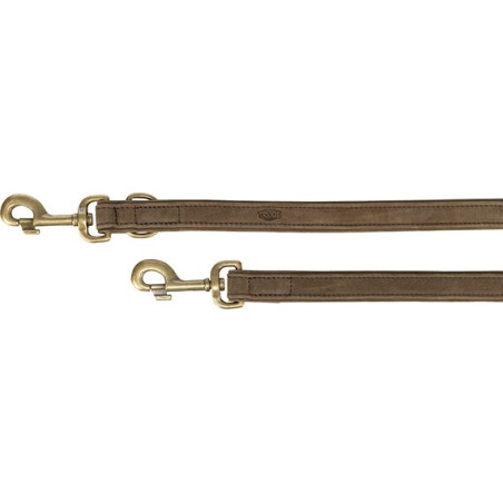 Vodítko PURE kožené nastavitelné, hnědá