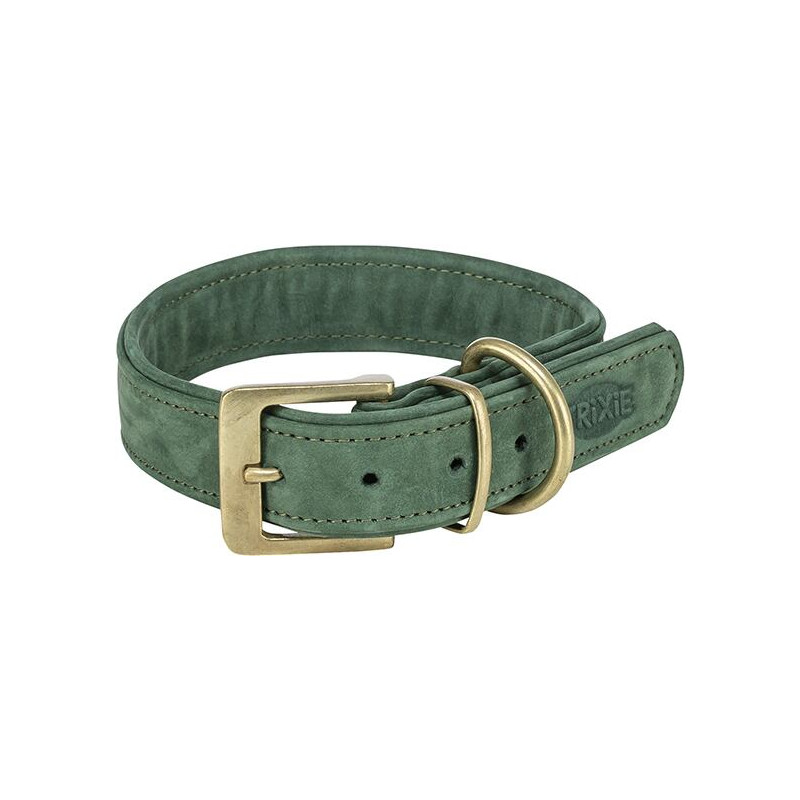 Obojek PURE kožený, šalvějová