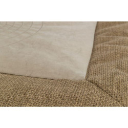 Podložka k ležení VIVIANA, sametová tkanina, hnědá