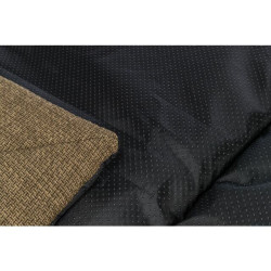 Podložka k ležení VIVIANA, sametová tkanina, hnědá