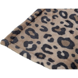 Plyšová deka LEO, 70 x 50 cm, vhodná pro alergiky, leopardí