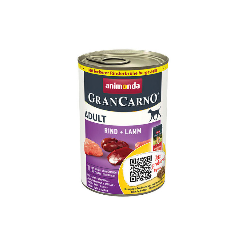 GRANCARNO Adult - hovězí, jehněčí 400g