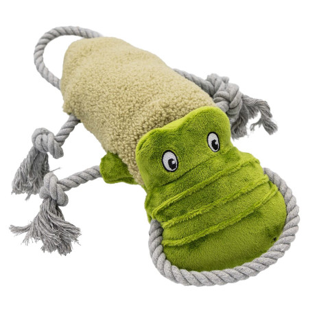 Krokodýl pískací, plyšová hračka pro psy 34 cm, HipHop Dog