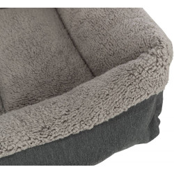 Ortopedický pelech BENDSON Vital, obdélníkový s okrajem, tmavě šedá/světle šedá