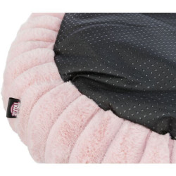 Kulatý pelech LONNI, manšestrový plyš, růžová