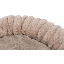 Kulatý pelech LONNI, manšestrový plyš, béžová