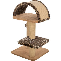 Škrabadlo LEO, 2 podesty, oblouk, míček, 85 cm, hnědá