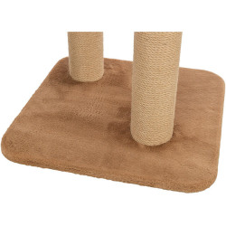 Škrabadlo LEO, 2 podesty, oblouk, míček, 85 cm, hnědá