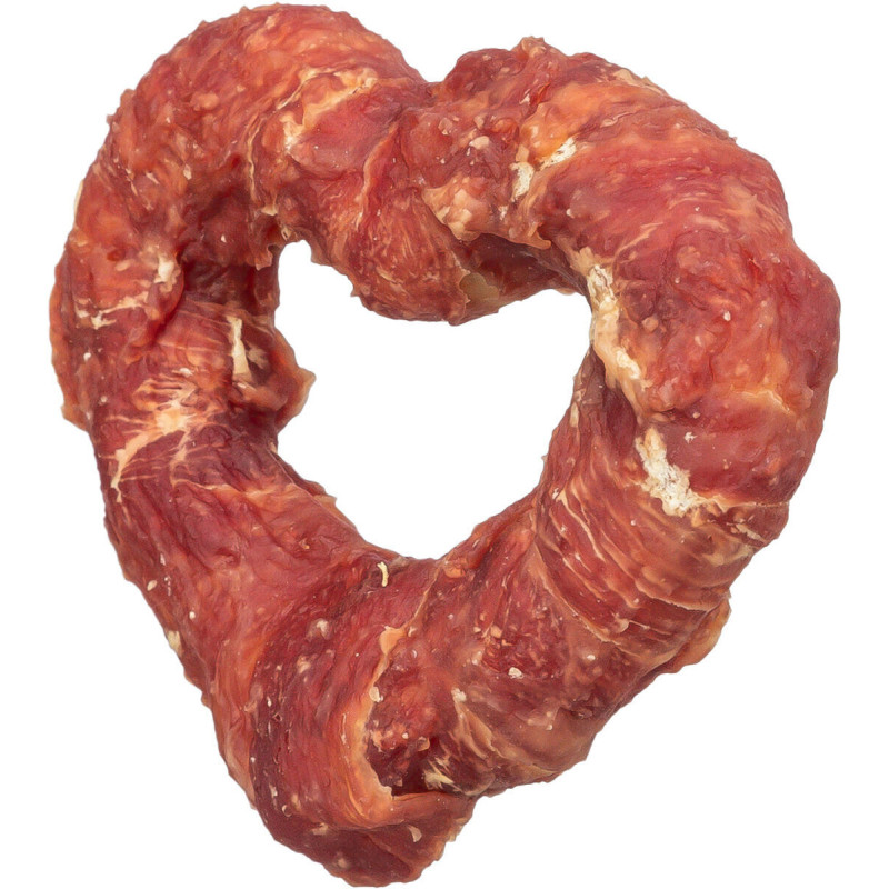 DentaFun Heart, buvolí srdce s kachním masem [50 ks], 8 cm / 40 g