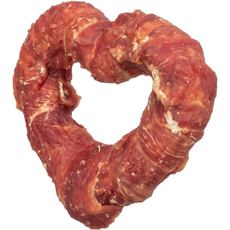 DentaFun Heart, buvolí srdce s kachním masem [50 ks], 8 cm / 40 g