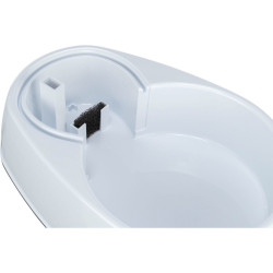 Fontána na vodu s oblým kohoutkem, 2,5 l/25 × 24,5 × 35 cm, plast, bílá (RP 2,90 Kč)