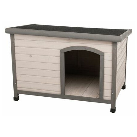 Natura bouda pro psa s rovnou střechou M-L 104 x 72 x 68 cm, šedá