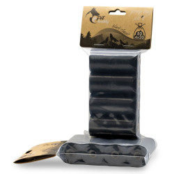 PetBuddy sáčky na exkrementy KLASIK 4 role/ á 20 sáčků, černé bez potisku