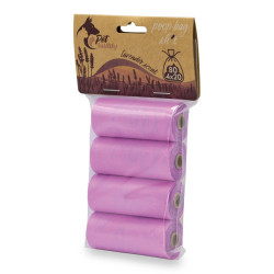 PetBuddy sáčky na exkrementy LEVANDULE 4 role/ á 20 sáčků s potiskem a vůní