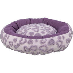 Pelech HEARTS se srdíčky, kulatý s okrajem, 50 cm, lila - LIMITOVANÁ NABÍDKA