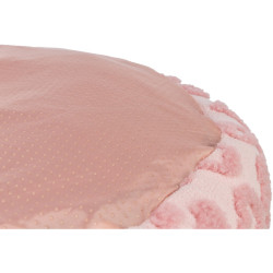 Pelech HEARTS se srdíčky, kulatý s okrajem, 50 cm, růžová - LIMITOVANÁ NABÍDKA