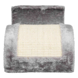 Škrábací VLNA Wavy sisal 29x18x50cm, - šedá/přírodní