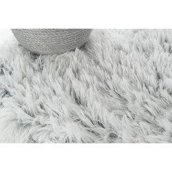 Škrábadlo HARVEY, kukaň, 2 sloupky, odpočívadlo 73cm, dlouhovlasý plyš, šedá