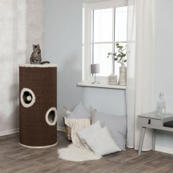Škrábadlo VITUS Cat Tower, 115 cm, hnědo/krémové
