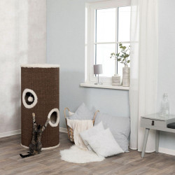 Škrábadlo VITUS Cat Tower, 115 cm, hnědo/krémové