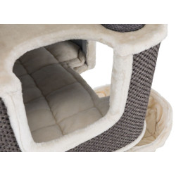 XXL škrábadlo HUMBERTO, 174 x 68 x 68, krémová/šedá