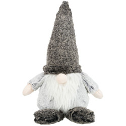 Vánoční skřítek, zvuk, šustící folie, plyš, 33cm