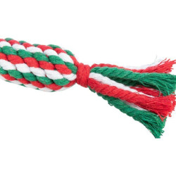 Xmas CANDY - vánoční uzlovaný bombon , 24 cm, bavlněné lano