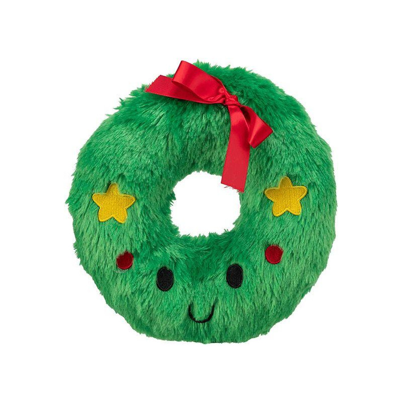 Xmas Wreath - vánoční věnec, plyšová hračka pro psy, 22 cm