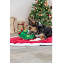 Xmas Wreath - vánoční věnec, plyšová hračka pro psy, 22 cm