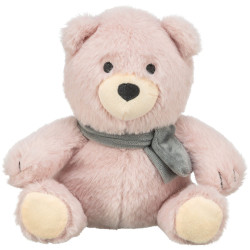 Vánoční medvídek Teddy, bez zvuku, 19 cm, růžová