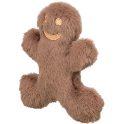 Vánoční postavička perníček, 16 cm, plyš, hnědá