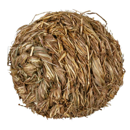 Míček s rolničkou z trávy 10 cm