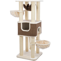 Škrabadlo HUMBERTO XXL, 174 cm, krémová/tmavě hnědá