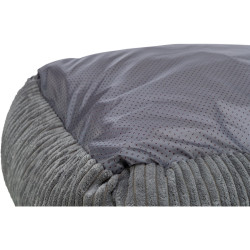 Vital Bed JONNA ortopedický obdélníkový pelech 120 x 80 cm, manšestrový plyš, tmavě šedá