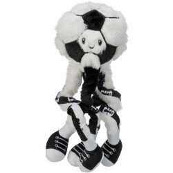 FIFA 2026 fotbalový míč s nožičkami, 32 cm, chlupatý plyš, bílá/černá - LIMITOVANÁ NABÍDKA