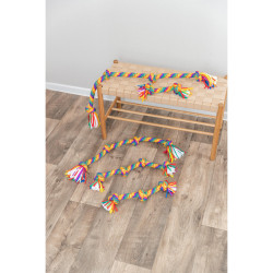 Hrací činka / přetahovadlo 61 cm, 4 uzly, multikolor - LIMITOVANÁ NABÍDKA