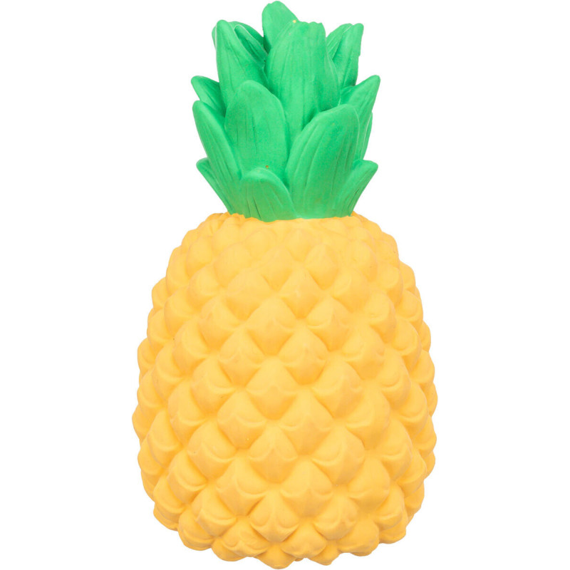 Ananas, latexová hračka se zvukem, 14 cm