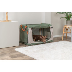 Tranportní přepravka COMFY, M: 51.9 x 49.4 x 85.7 cm, olivová/béžová
