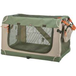 Tranportní přepravka COMFY, L: 63.8 x 60.7 x 95.5 cm, olivová/béžová