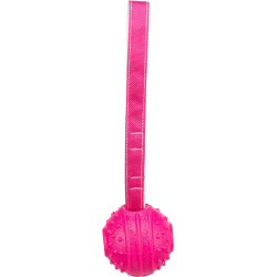 Soft & Strong, míček s poutkem, TPR, 29 cm, růžová