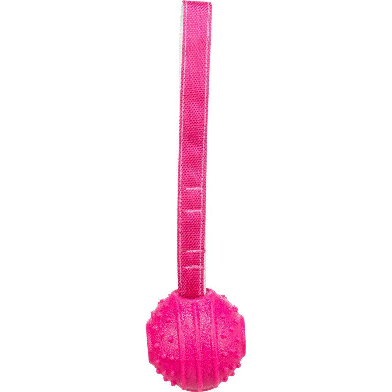 Soft & Strong, míček s poutkem, TPR, 29 cm, růžová