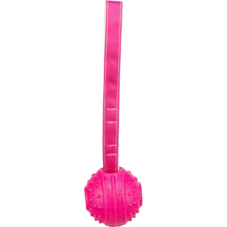 Soft & Strong, míček s poutkem, TPR, 29 cm, růžová