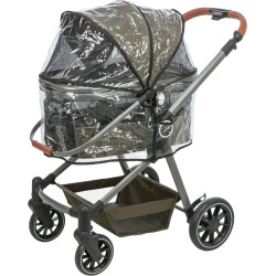 Kočárek s funkcí rychlého složení, 56 × 101 × 100 cm, do 22 kg, olivově zelený