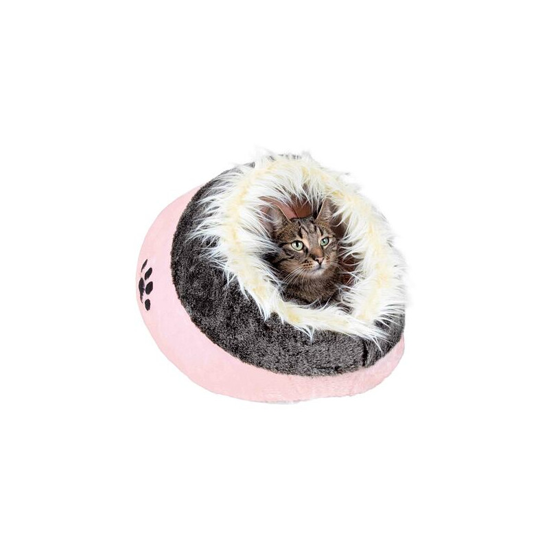 Pelíšek koule MINOU č.1 35x26x41cm, - růžová/šedá