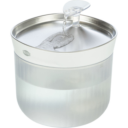 Pitná fontánka Aqua Clear, 2,5 l/18 × 16 × 18 cm, plast/nerezová ocel, bílá