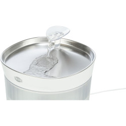 Pitná fontánka Aqua Clear, 2,5 l/18 × 16 × 18 cm, plast/nerezová ocel, bílá