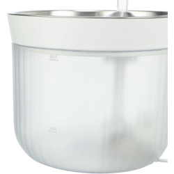 Pitná fontánka Aqua Clear, 2,5 l/18 × 16 × 18 cm, plast/nerezová ocel, bílá