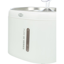 Pitná fontánka Aqua Pure, 2 l/18 × 14,7 × 18 cm, plast/nerezová ocel, bílá