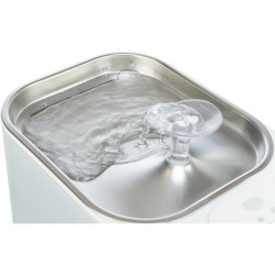 Pítko Aqua Square, 2,5 l/23,5 × 15,5 × 15,8 cm, plast/nerezová ocel, bílé